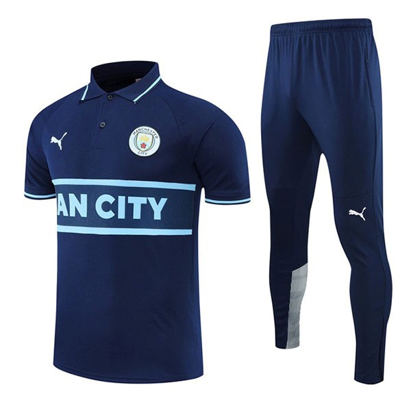 Polo Manchester City Conjunto Completo 2022-23 Azul Marino